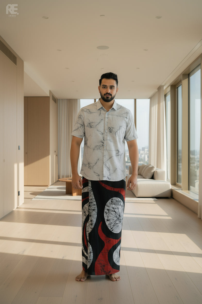 Reyona designer batik fabric sarong for everyday wear