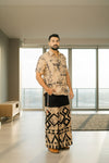 Unisex batik sarong with modern designer batik pattern