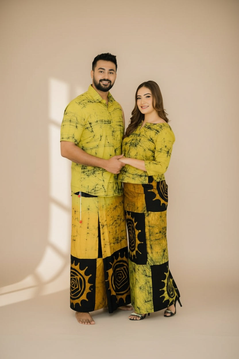 Reyona handcrafted batik sarong made from cotton