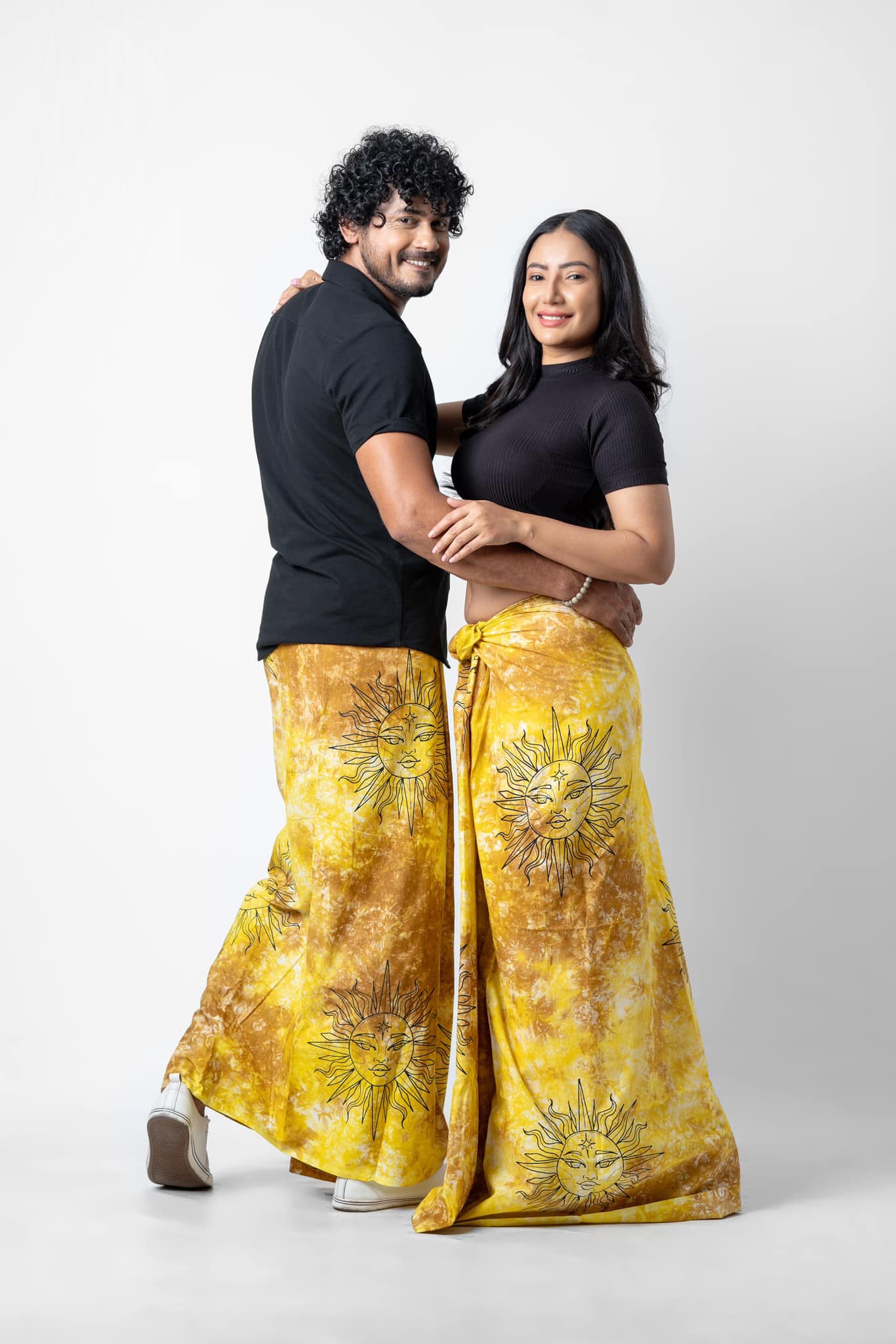 Reyona sun inspired batik sarong made from cotton